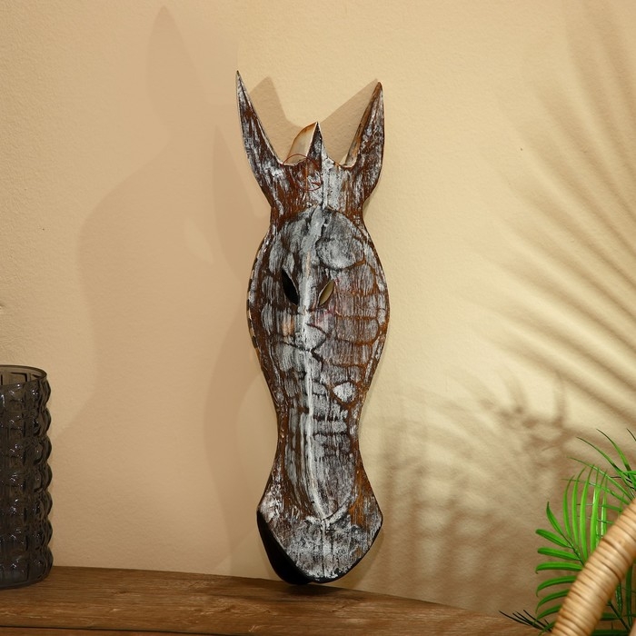 Маска «Зебра», 55 см +/- 5 см, албезия