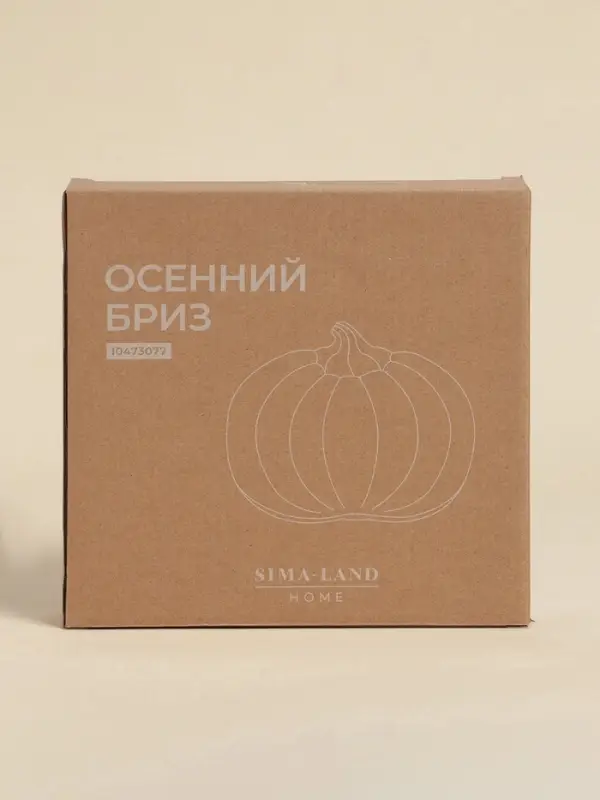 Тарелка SL Home &laquo;Осенний бриз&raquo;, 20.3&times;20&times;3.5 см, доломит, белая