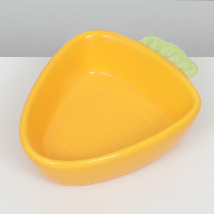 Миска керамическая для грызунов Миска керамическая для грызунов "Морковь" 11 х 8,5 см