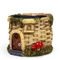 Декоративный горшок для цветов &laquo;Замок&raquo;, 14&times;14&times;11 см, керамический, Greengo
