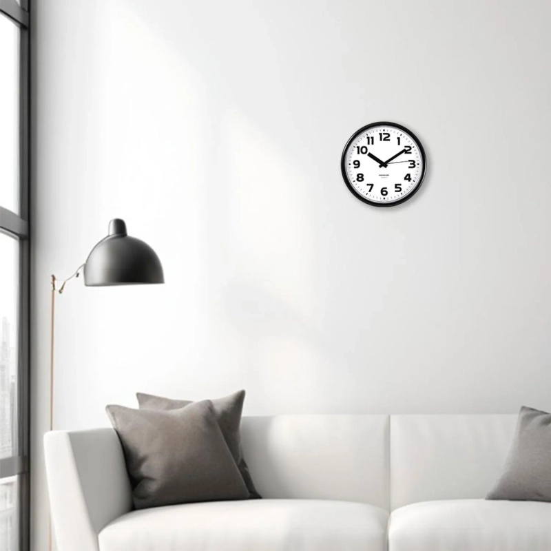 Часы настенные Troyka модель09, диаметр 225мм,  пластик 91900945