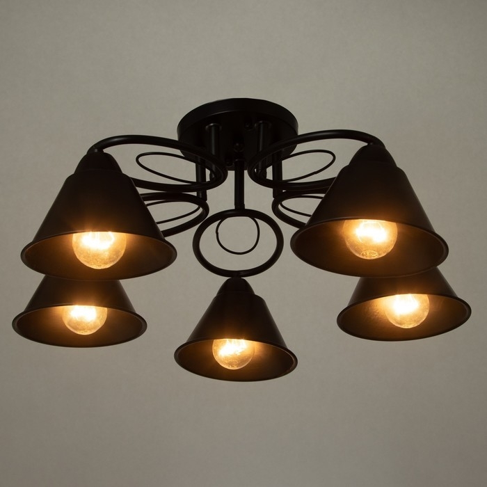 Люстра Люстра "Эдмас" 5хЕ27 40Вт черный 60х60х22 см BayerLux