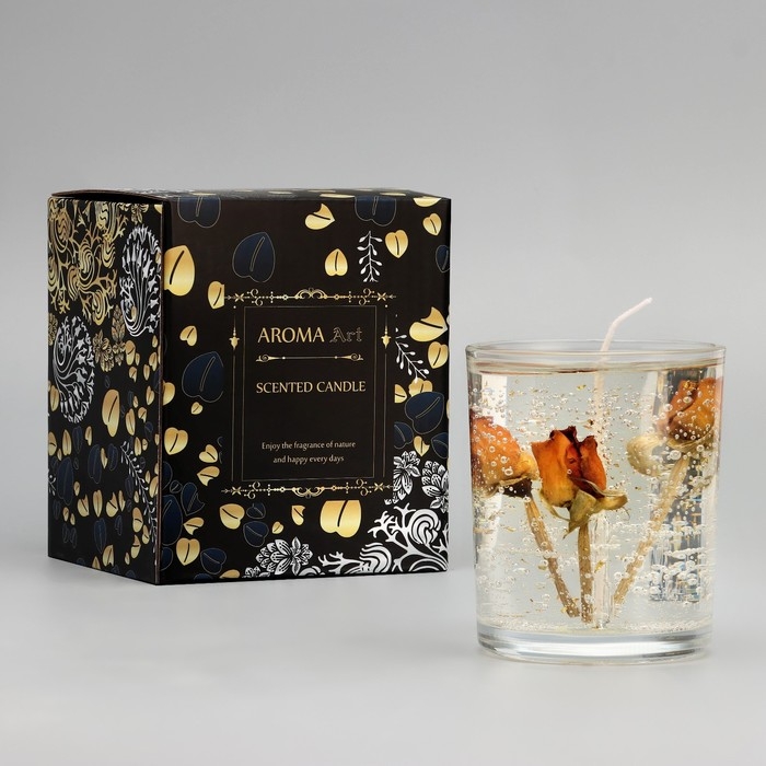 Свеча ароматическая  Свеча ароматическая "Rose", 200 гр