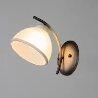 Бра настенное BayerLux &laquo;Джина&raquo;, 1хЕ27, 40 Вт, черно-бежевый, 22&times;15&times;16 см