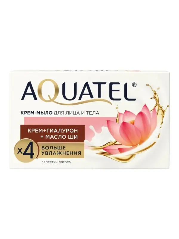 Крем-мыло для рук твердое Aquatel &laquo;Лепестки лотоса&raquo;, 90 г