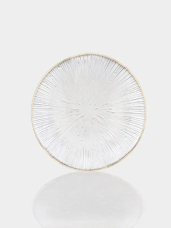 Тарелка &laquo;Фейерверк&raquo;, d=15.5 см, стекло, прозрачная