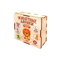 Пазл деревянный "Животные Африки", 6 картинок 04546