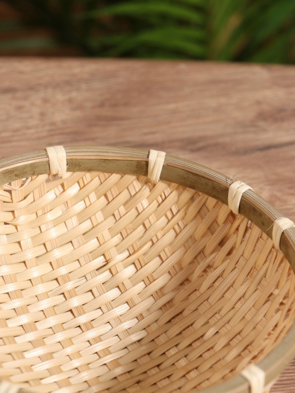 Чаша плетеная в 2 слоя, 15 см, бамбук