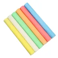 Мел школьный цветной Calligrata kids, 6 цветов, набор 24 штуки, круглый