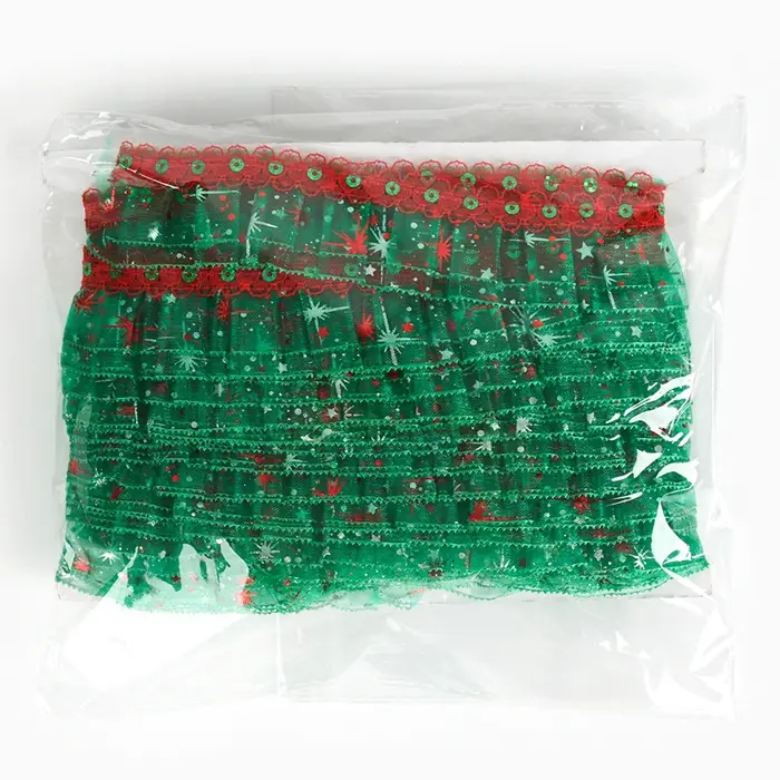 Тесьма зелено красная 4 см намотка 10 метров Тесьма зелено красная 4 см намотка 10 метров