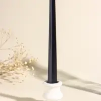 Набор свечей античных, 1.9&times;20 см, 6 шт., чёрный металлик
