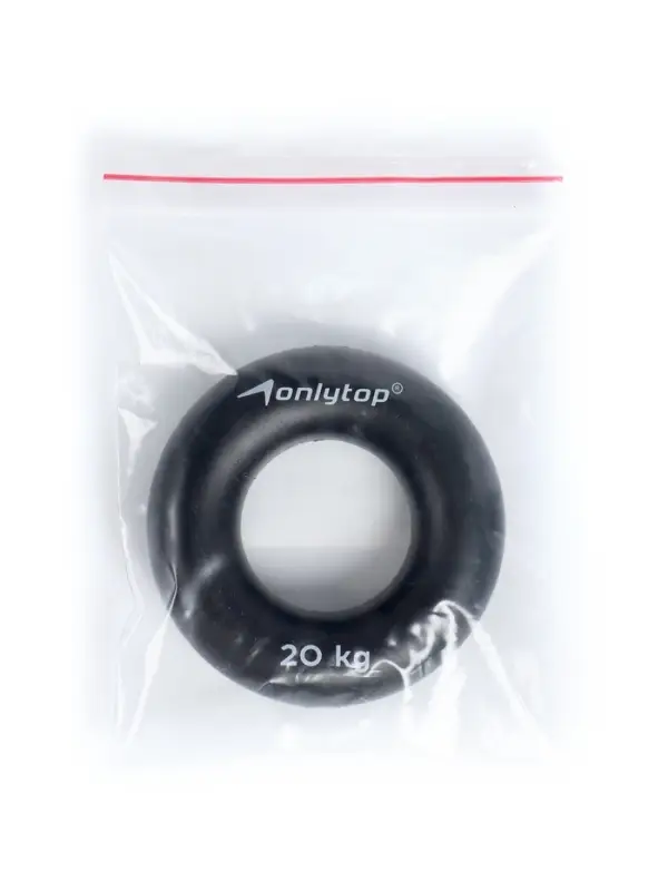 Эспандер кистевой ONLYTOP, 20 кг, цвет чёрный
