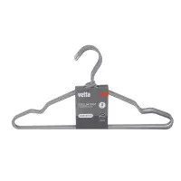 Вешалки для одежды тм VETTA, 3 шт, 40,5х20х0,5 см, металлические с текстильным покрытием, 2 цвета