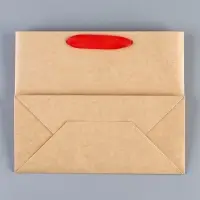 Пакет подарочный новогодний крафтовый с пластиковым окном &laquo;Новогодний подарок&raquo;, 24 х 20 х 11см