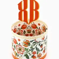 Форма ободок для кулича «ХВ», на Пасху, 41.6×18.7 см