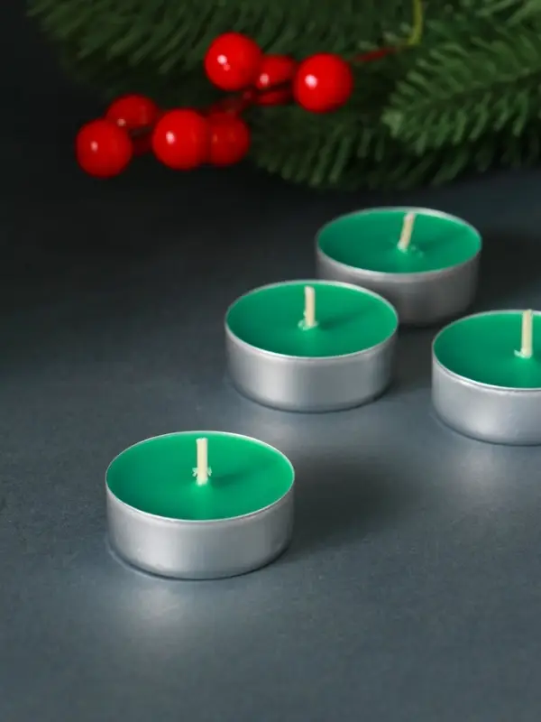 Набор свечей ароматических чайных &laquo;Хвойная иголка&raquo;, 9 шт.