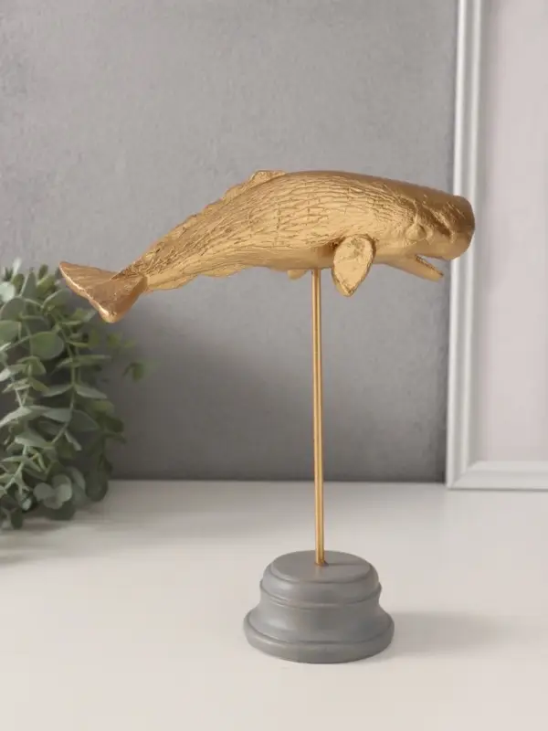 Фигурка &laquo;Золотой кашалот&raquo;, полистоун, 21.5&times;8&times;24 см