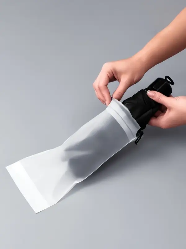 Чехол для зонта, фасовка - 4 шт., 25×12 см, белый Чехол для зонта, фасовка - 4 шт., 25×12 см, белый