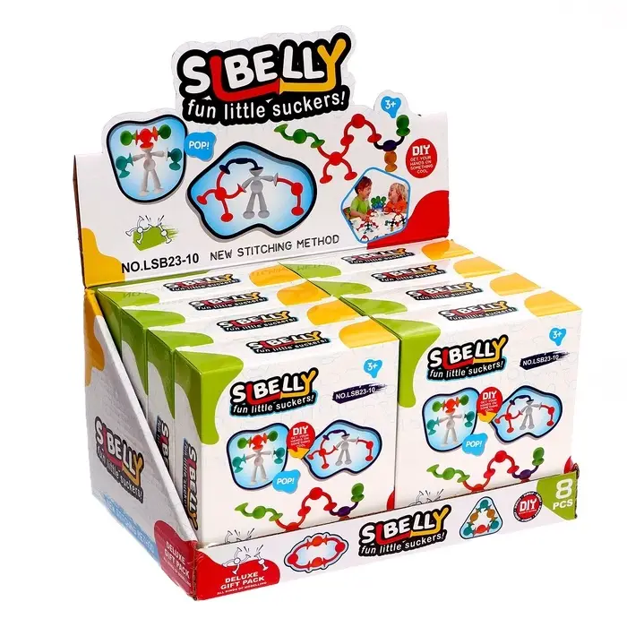 Мягкий конструктор детский &laquo;Забавные присоски&raquo;, 15 деталей