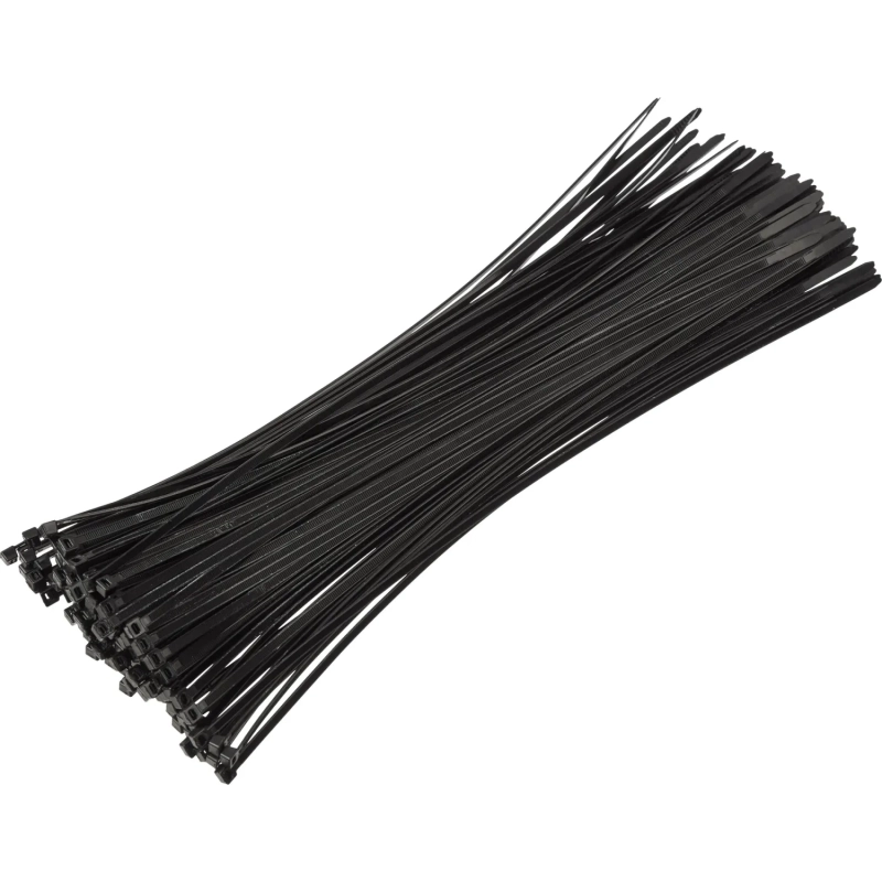 Хомут стяжка нейлоновая Topfort 5х400 (4,8х400 мм) чёрный 100 шт/уп