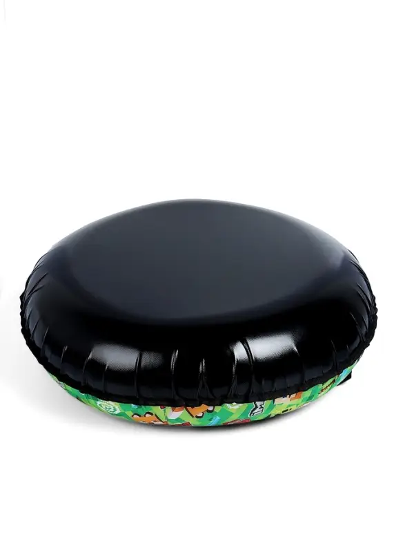 Тюбинг – ватрушка «Пиксели», диаметр чехла 90 см, зелёная, чёрный, Winter Star Тюбинг – ватрушка «Пиксели», диаметр чехла 90 см, зелёная, чёрный, Winter Star