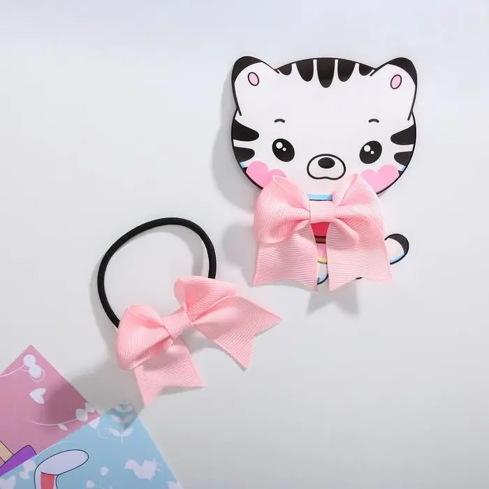 Резинка для волос с бантом «Котик» 9,5 х 8 см