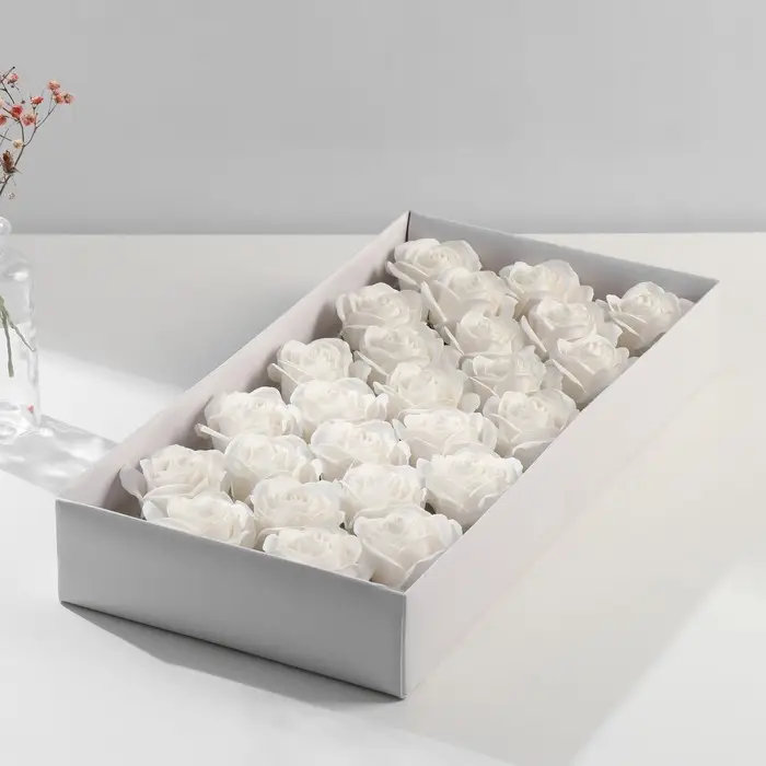 Мыльные лепестки Мыльные лепестки "Бутон королевской розы. Белый" 7х7х6 см