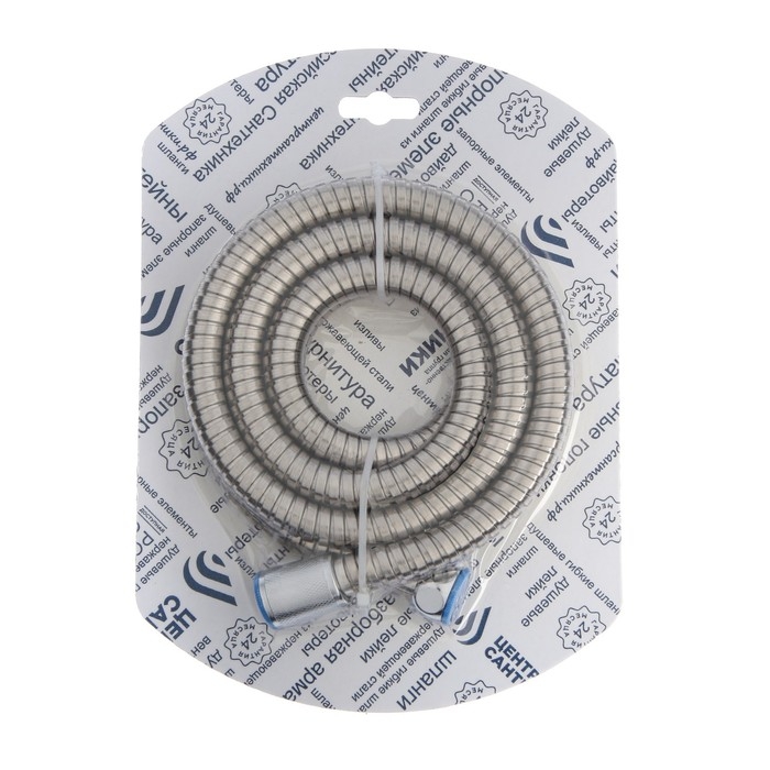 Душевой шланг  Душевой шланг "Центр Сантехники", 1/2", 200 см, конусная гайка, нержавеющая сталь