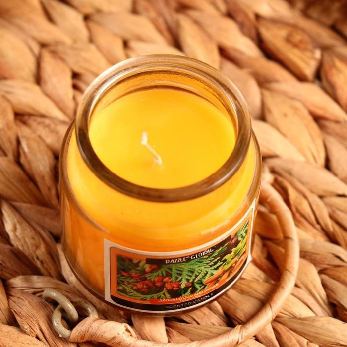 Свеча в банке Свеча в банке "Сандал и кедр" 100 гр (вес брутто 247 г) 6х9х9 см