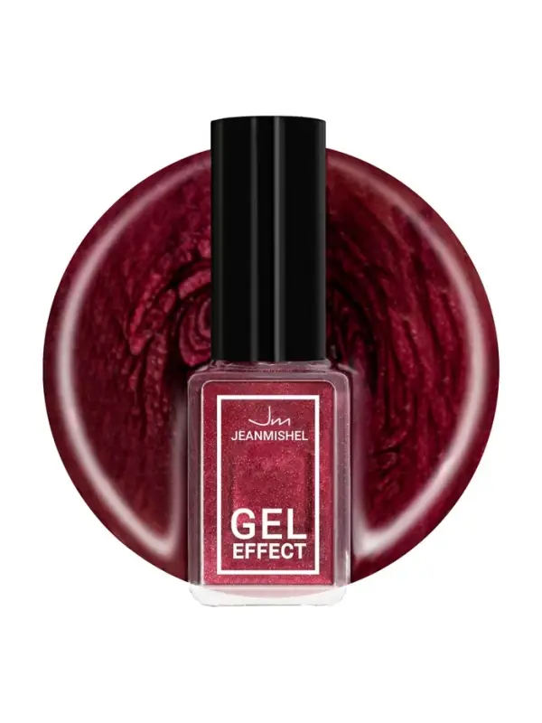 Лак для ногтей с эффектом геля Jeanmishel, тон 180, искрящийся медный, 6 мл