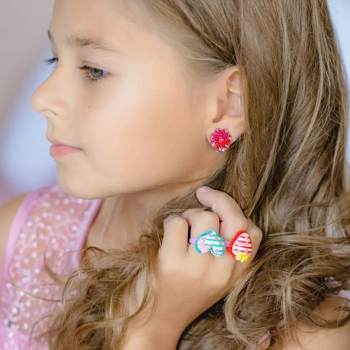 Серьги клипсы детские Выбражулька «Блестящие цветы», миксы Серьги клипсы детские Выбражулька «Блестящие цветы», миксы