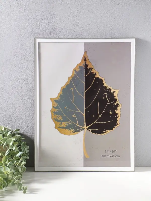 Фоторамка пластик 30х40 см "Современная классика" серый и белый 42,6х32,6х1,5 см