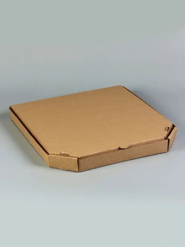 Коробка для пиццы, бурая, 41&times;41&times;4 см