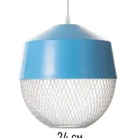 Светильник потолочный BayerLux Lea, 1&times;40 Вт, Е27, синий, 26&times;26&times;32 см