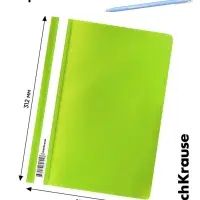 Папка-скоросшиватель А4 180 мкм, ErichKrause Matt-touch Reef, текстура &laquo;без отпечатков&raquo;, яркие трендовые, прозрачный верх