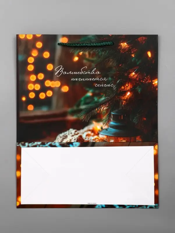 Пакет подарочный новогодний ламинированный, «Домашний уют Новыго Года» , 26×12×32 см Пакет подарочный новогодний ламинированный, «Домашний уют Новыго Года» , 26×12×32 см