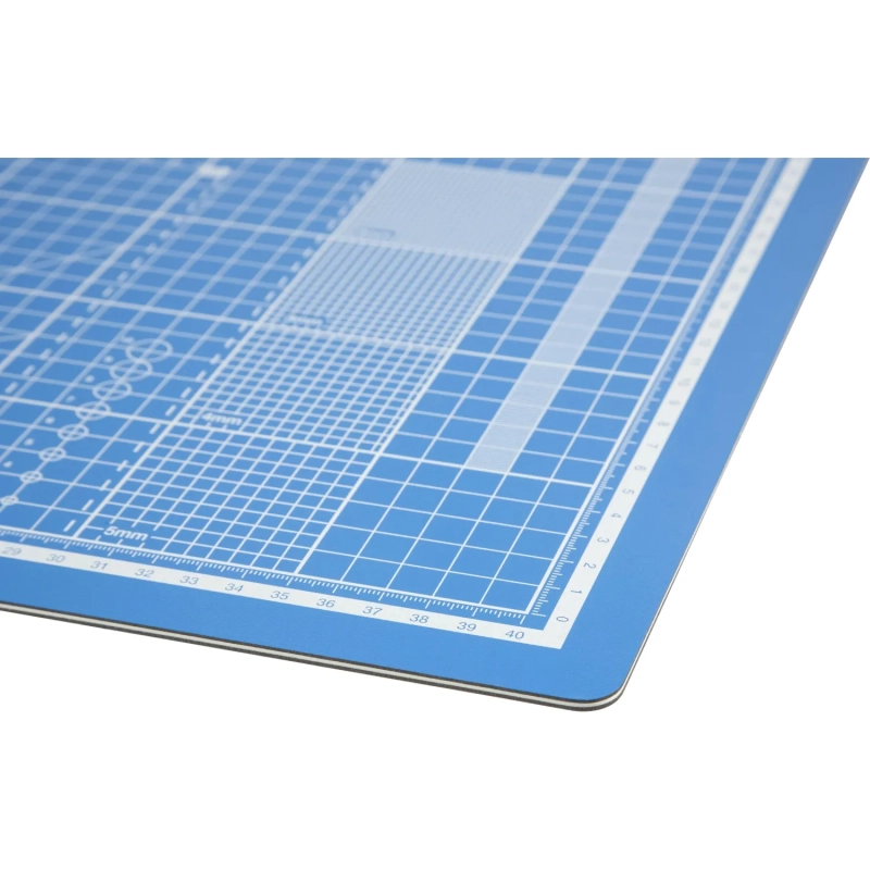 Коврик для резки Topfort 5ти-слойный А3 (45х30см),2х-сторонний,синий
