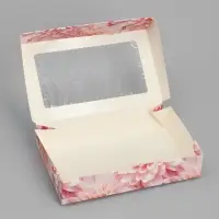 Кондитерская упаковка, коробка с ламинацией «Beauty», 20 х 12 х 4 см