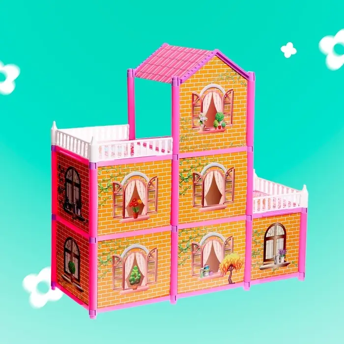 Кукольный домик &laquo;Коттедж&raquo; с куклами и аксессуарами