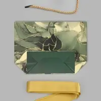 Пакет ламинированный с лентой &laquo;Малахит&raquo;, 20 - 13&times;14&times;7 см