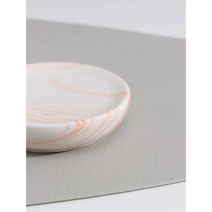 Мыльница керамическая Доляна «Розалин», цвет бело-бежевый