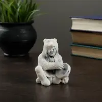 Фигурка &laquo;Шаман в шкуре медведя с бубном&raquo;, 8.5 см