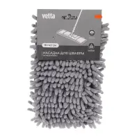 Насадка для швабры тм Vetta, 10х40см, 95 гр., &laquo;Лапша&raquo;,  микрофибра
