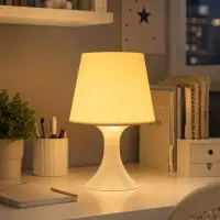 Лампа настольная RISALUX 1340001, E14, 15 Вт, белая, 19.5&times;28 см