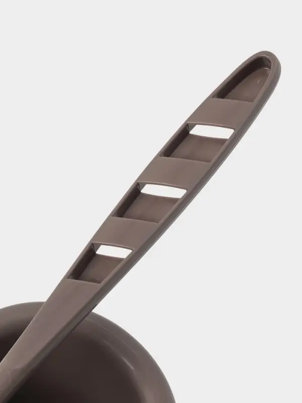 Ёршик для унитаза &laquo;Капри&raquo;, 14&times;12.5&times;37 см, с подставкой, коричневый