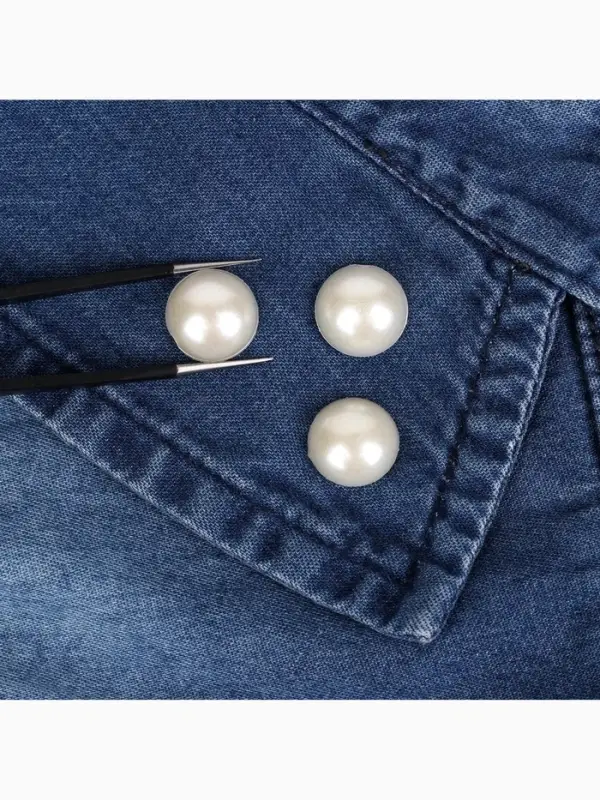 Стразы термоклеевые «Жемчуг», d=12 мм, 20 шт. Стразы термоклеевые «Жемчуг», d=12 мм, 20 шт.