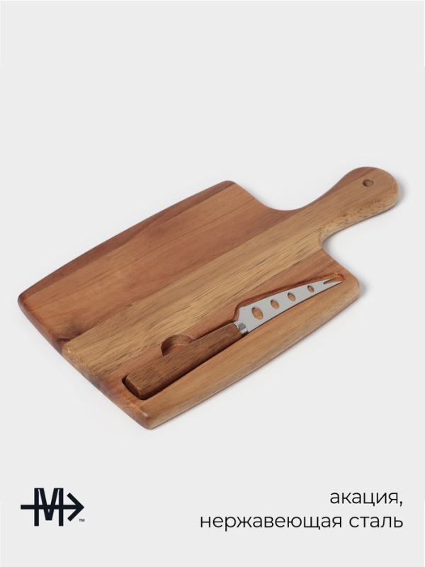 Набор для подачи сыра Magistro Shape, нож, доска Набор для подачи сыра Magistro Shape, нож, доска