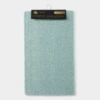 Коврик придверный SAVANNA, грязезащитный, 45&times;75 см, бирюзовый