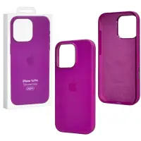 Чехол iPh 16 Pro Silicon Case 100% ORG (MagSafe + анимация NFC Clear) c LOGO Moonlit Red