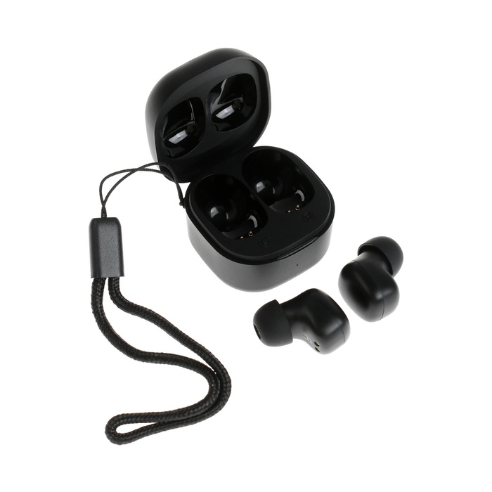 Наушники беспроводные Y6, TWS, вакуумные, BT 5.3, 30/200 мАч, Type-C, подвес, чёрные Наушники беспроводные Y6, TWS, вакуумные, BT 5.3, 30/200 мАч, Type-C, подвес, чёрные